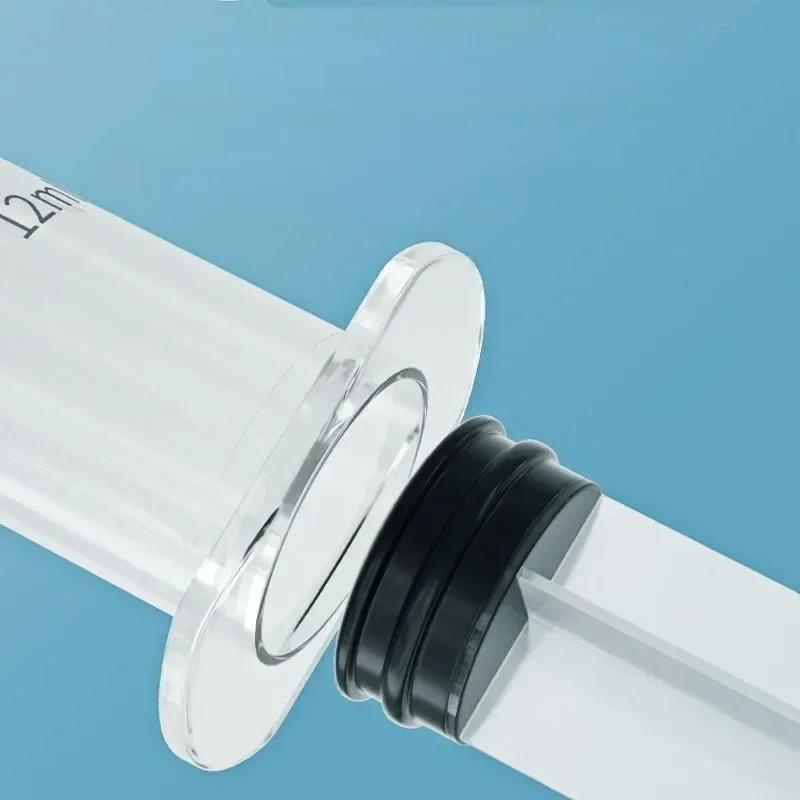 1/2/3 PCS 12ML Ear Wash Syringe Elbow Rubber Tube Earwax Cleaning Tool