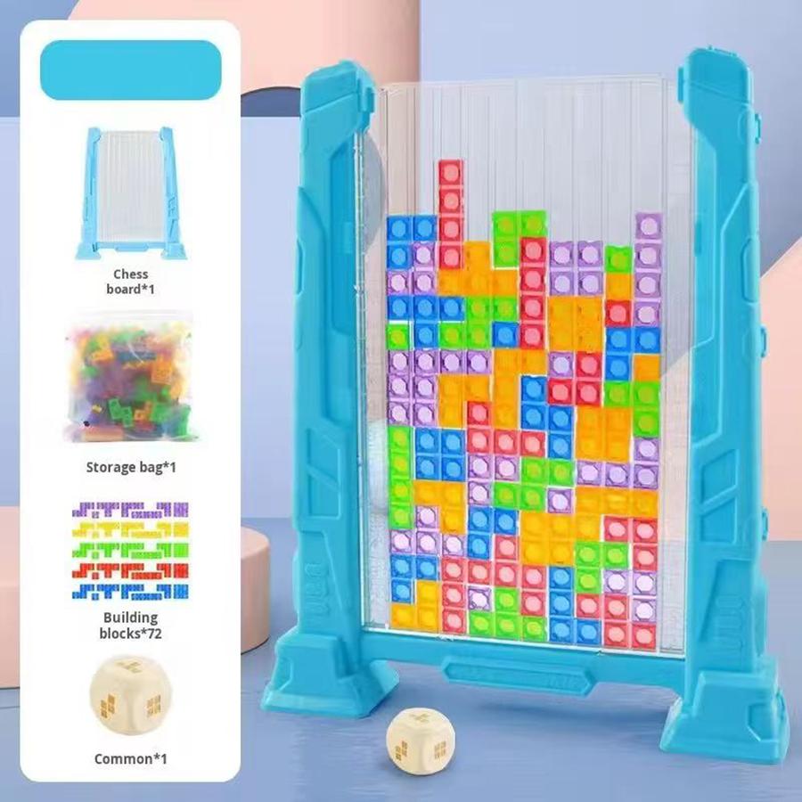 1Set-3D High-Standard Tetris First-Class Toy Premium-Quality Mutated High-Standard Square High-Standard Random Box Superior-Grade Assembly-Bricks