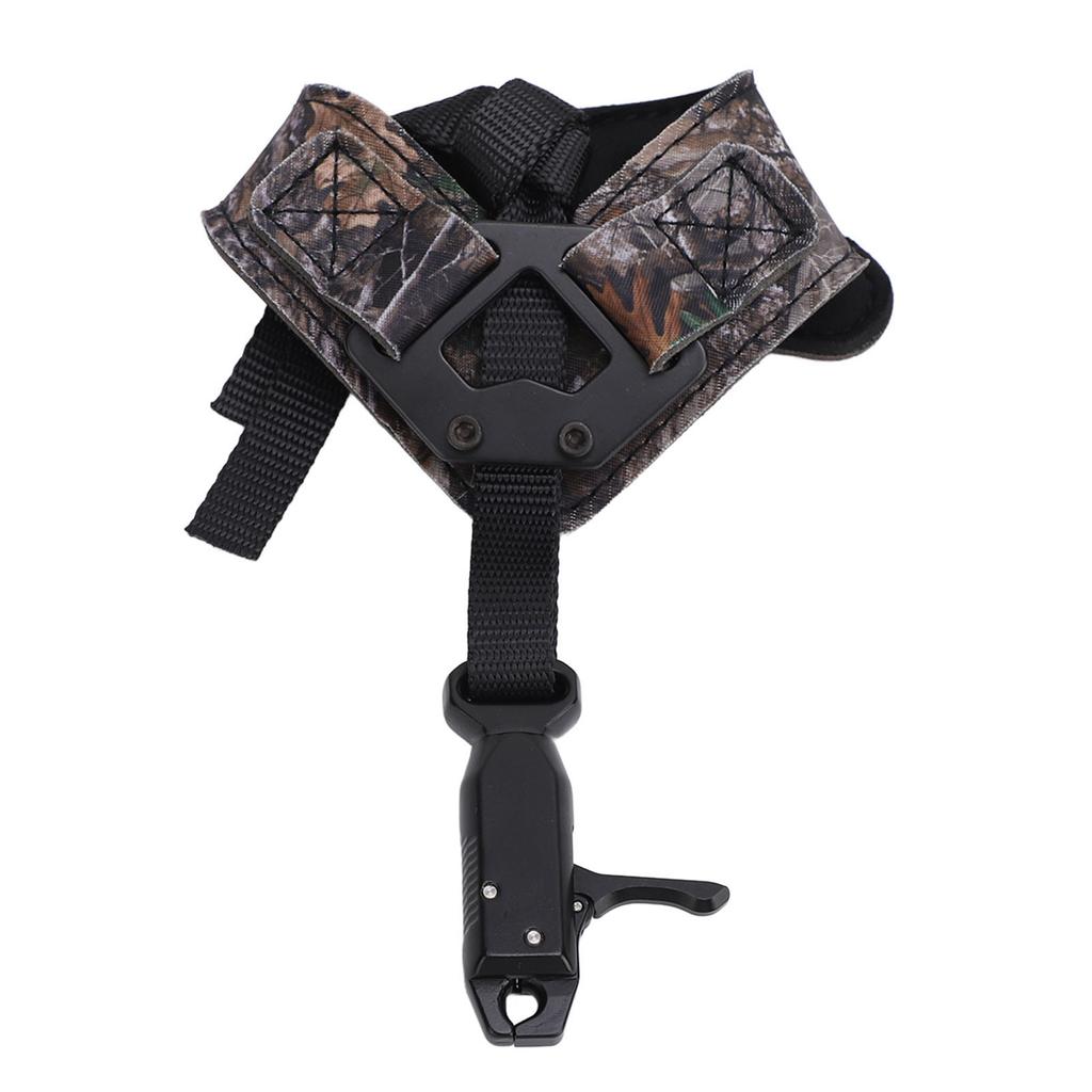 Archery Compound Bow Release Aid Adjustable Flexible Wrist Release Aid for Beginners Professionals Camouflage