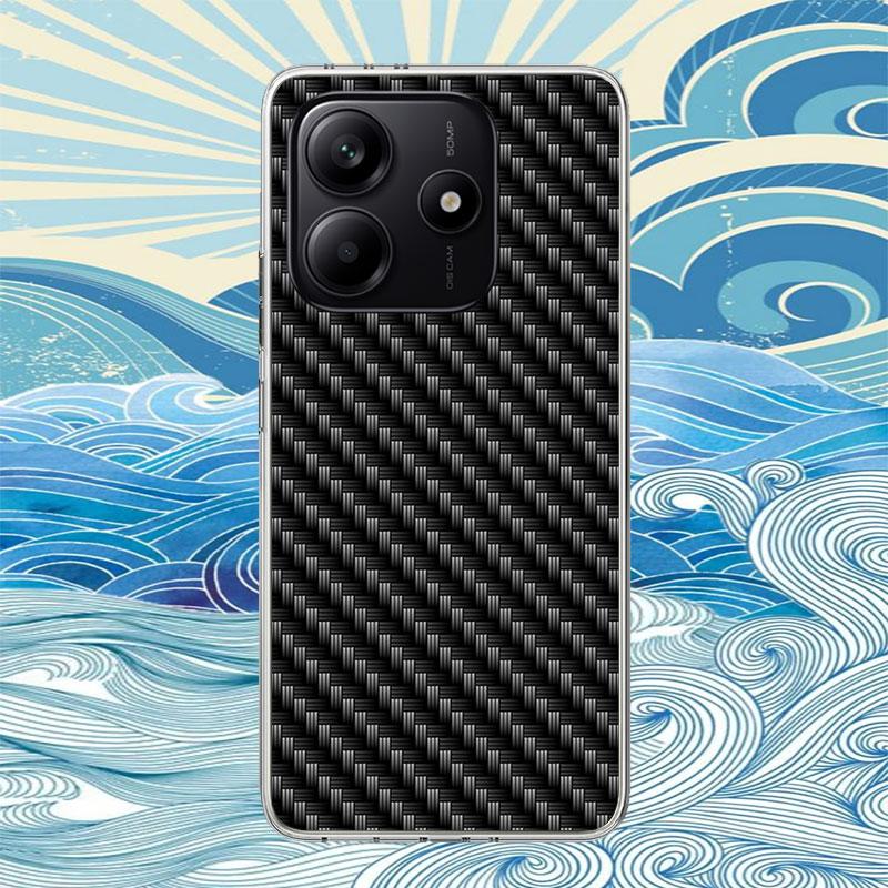 

Forged Carbon Pattern Phone Case For Xiaomi Redmi Note 14 13 12 11 Pro Plus 12S 11S 11T 11E 14S 10S 9S Soft Print Cover Fundas Redmi Note 14 Pro 5G