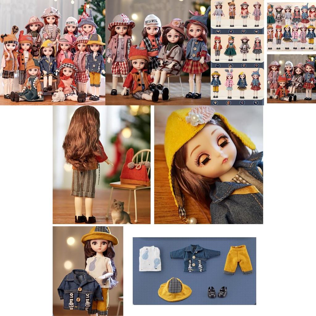 Exquisitely Crafted Bjd Doll With 12 Constellation Theme Full Set With Clothes Soft Wig And Vinyl Head!