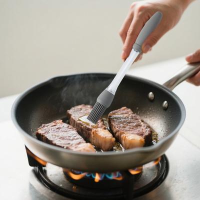 Silicone Oil Brush Basting Pastry Brush Heat Resistant Butter Sauce Brush Kitchen Gadget for BBQ Grilling Baking