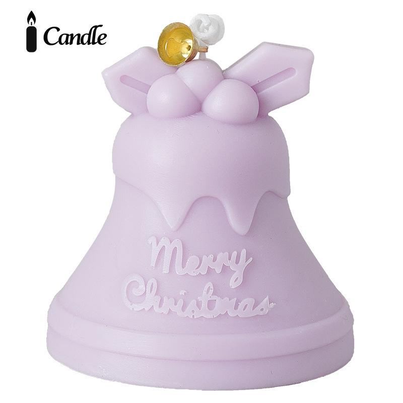 Christmas scented candles handmade bells modeling wax candles Christmas souvenir fragrance
