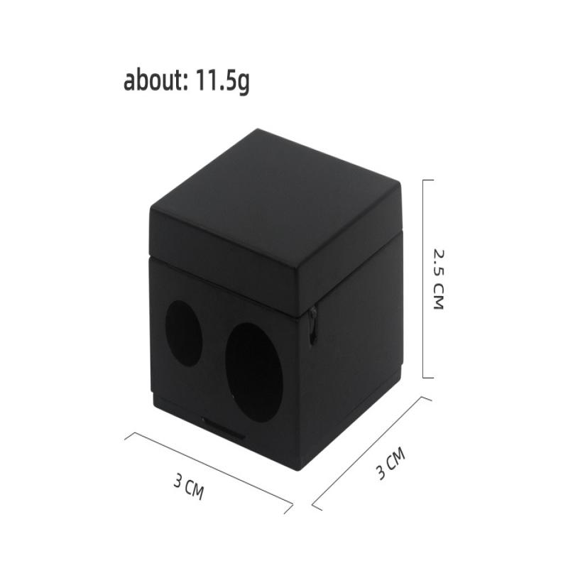 

1pc Manual Pencil Sharpener Plastic Pencil Sharpener Double Hole Eyebrow Eye Shadow Pencil Lip Liner