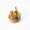 1pc Faceted Geometric Natural Stone Pendants with Inlaid Zircon Charms for Necklace Amethyst Pink Crystal Jewelry Making
