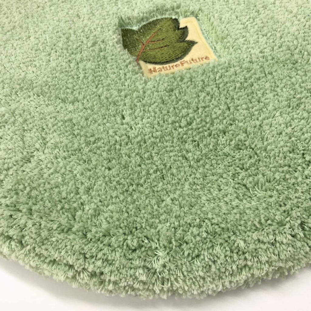 Senko Tiny Leaf Toilet Lid Cover for Heated and Washable Toilets, Green