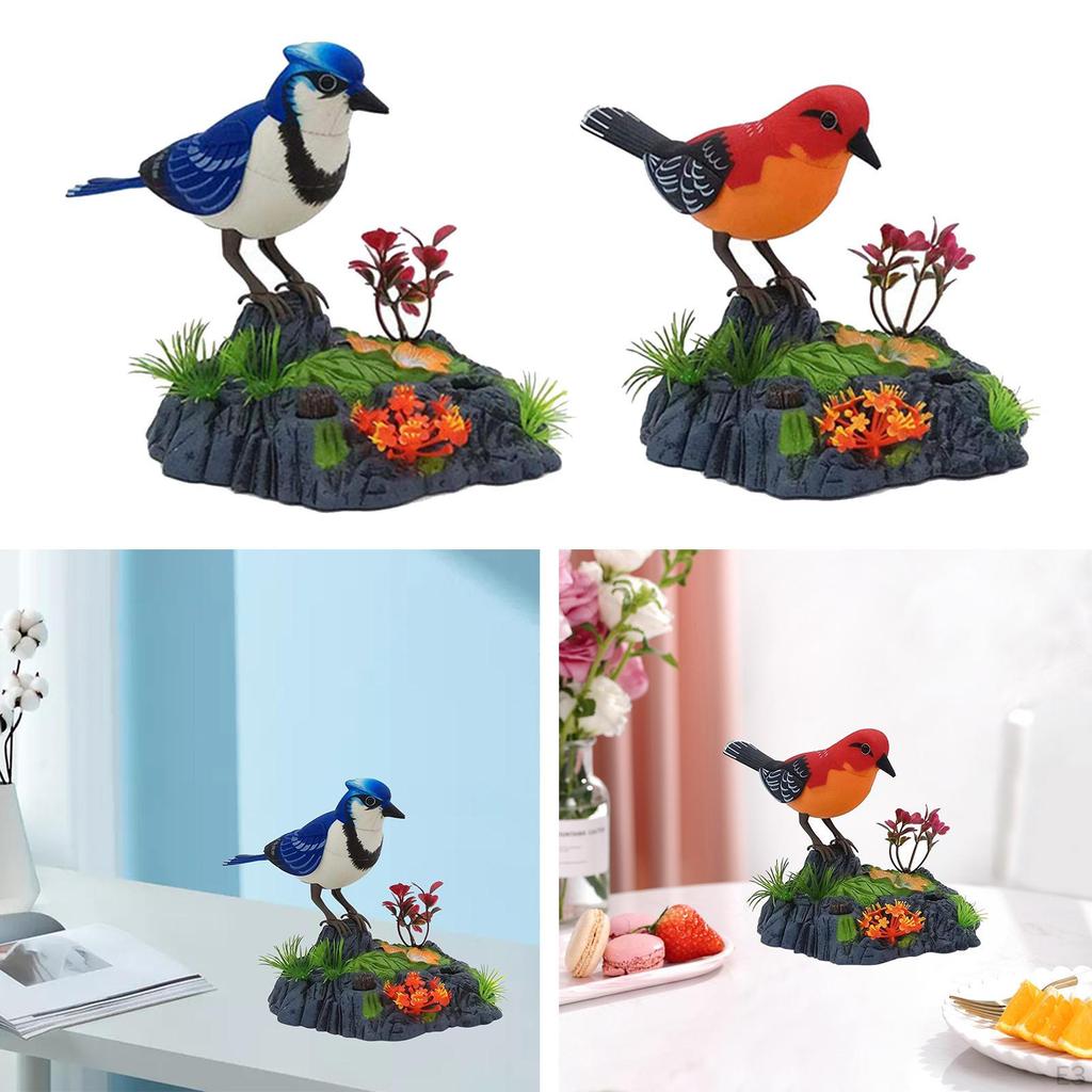 Control Bird Toy Moving Chirping Festival Holiday Party Bedroom Garden Ornament Education