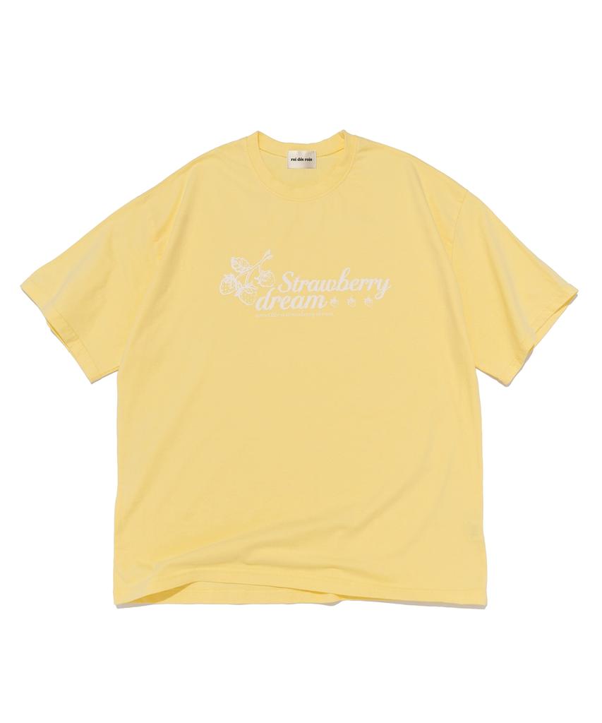 ROIDESROIS Sweet Strawberry Dream Short Sleeve T-Shirt (Yellow)