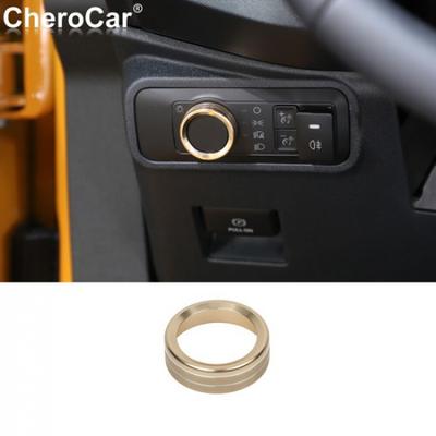 Headlight Switch Button Knob Trim Decor Ring for Ford Bronco/Bronco Sports/F150