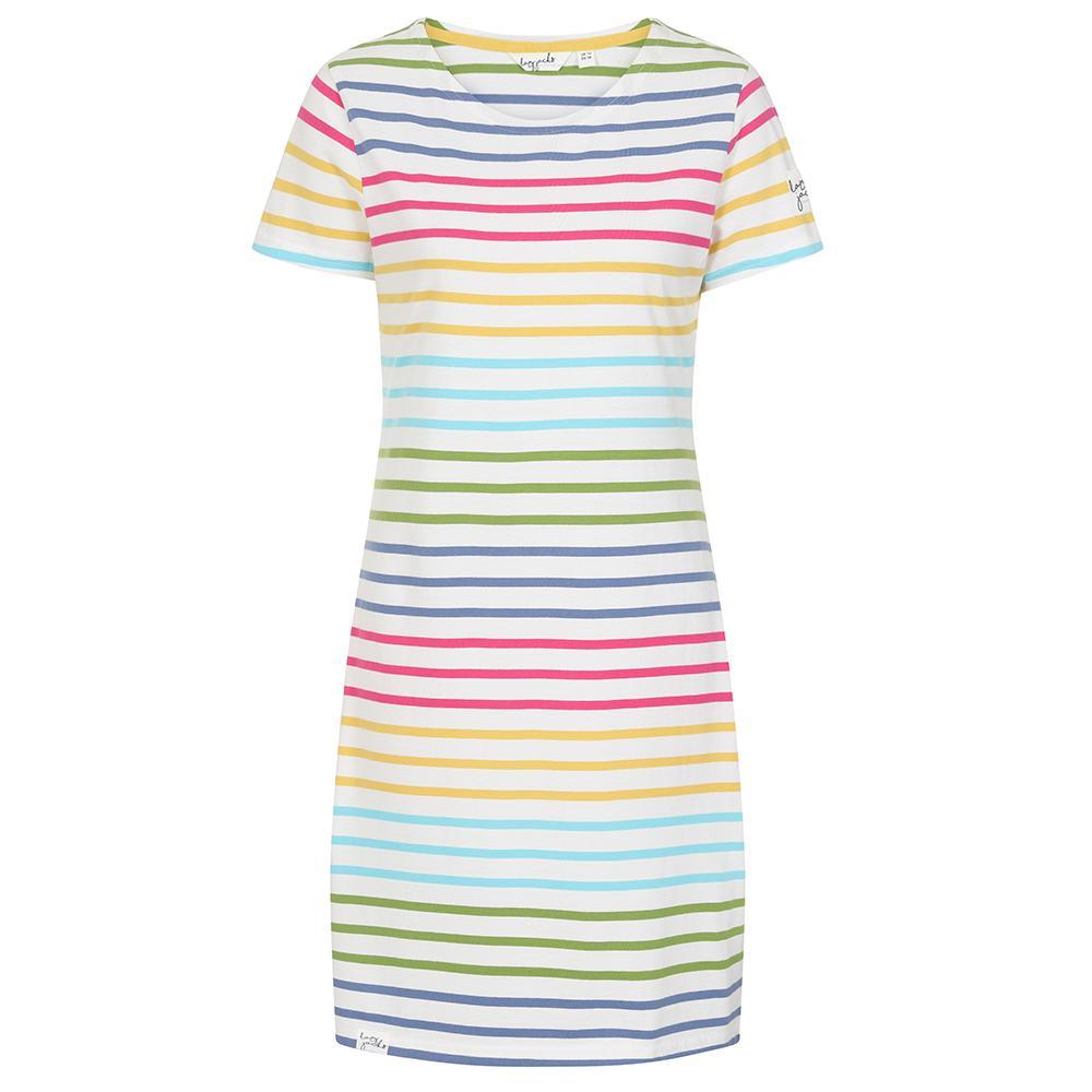 Lazy Jacks Womens/Ladies Striped T-Shirt Dress