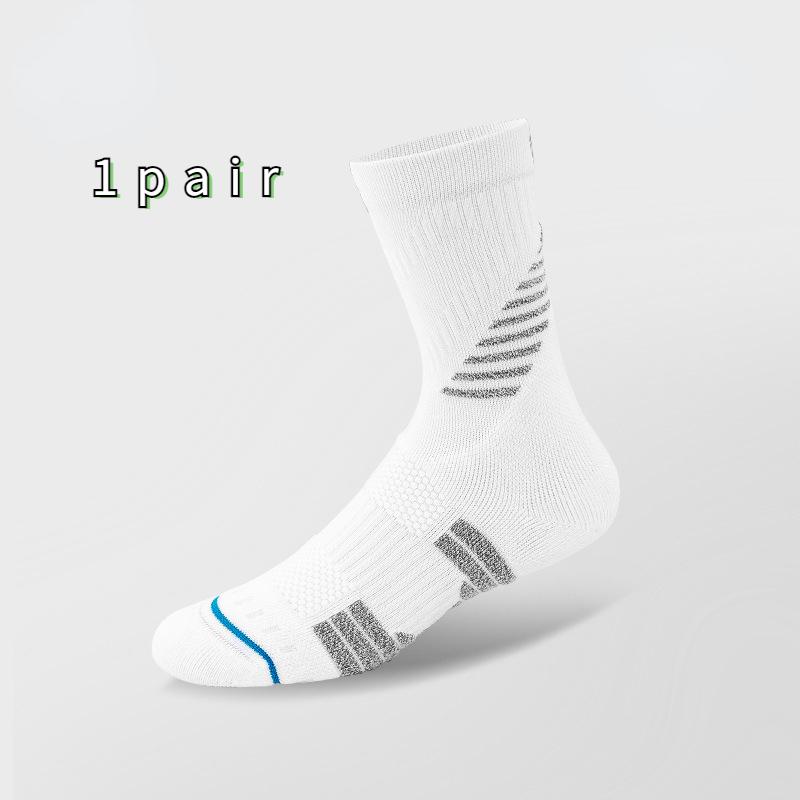 Size 39-44 Men's Tube Breathable Towel Bottom Basketball Socks Sports Socks