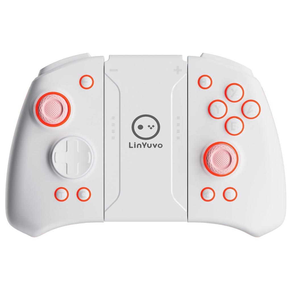 KS42 Wireless Gamepad für Nintendo Switch/OLED, Gaming Switch Controller Bluetooth Aufwecken 6-Achsen Joypad Metall-Joystick