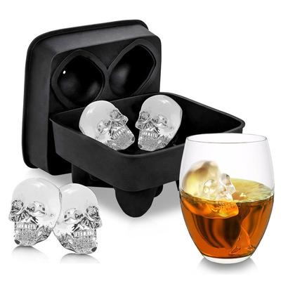 3D 3D Szkielet Silikonowy Komora Lodowa Forma DIY Halloween Lato Napój Kostka Lodu Forma Czekoladowe Ciasto Dekoracja Artykuły Kuchenne