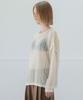 Mosyupamosyu Mohair See-Through Knit [Ivory]