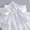 Courtstyle Jabot Drape Collar Neckpiece For Women Formal Occasion Sweater Blouse Costume Collar Decorative Accessory