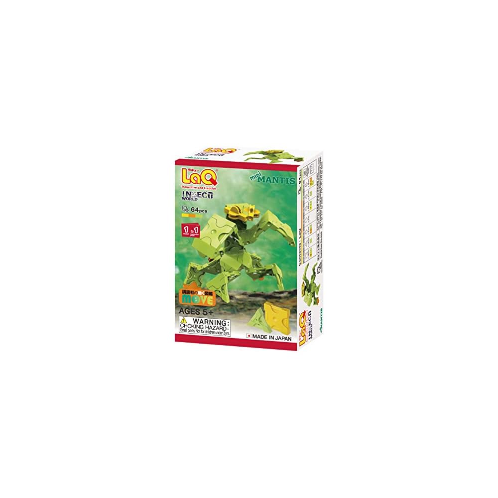 Yoshiritsu LaQ Insect World Mini Mantis Building Set Educational Toy for Kids