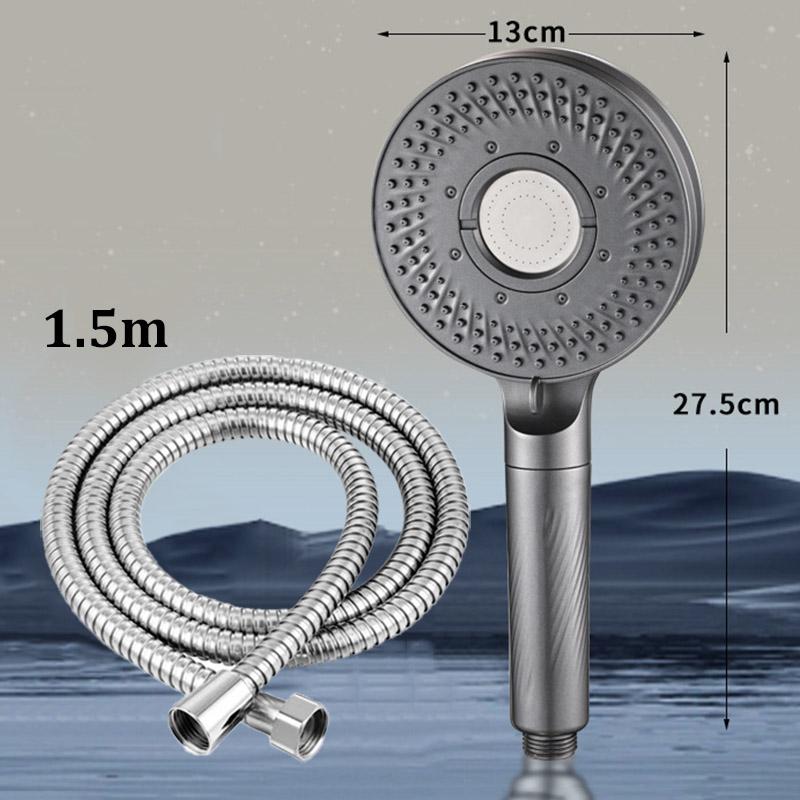 5-speed boost filter rain shower large panel handheld shower head bathroom accessories super strong