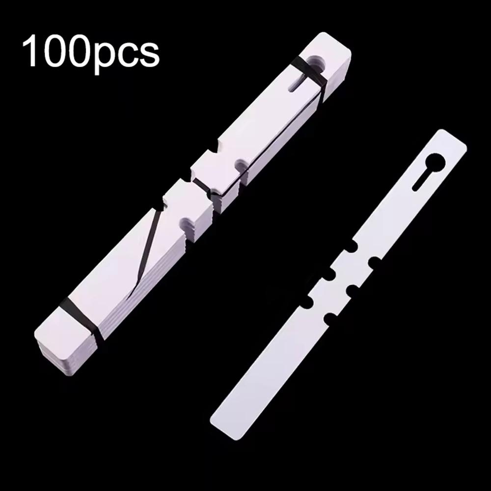100PCS Pvc Waterproof Ring For Flower Plant Labels, Seedlings, Orchids, Garden Floral Markers, Plastic Signboards