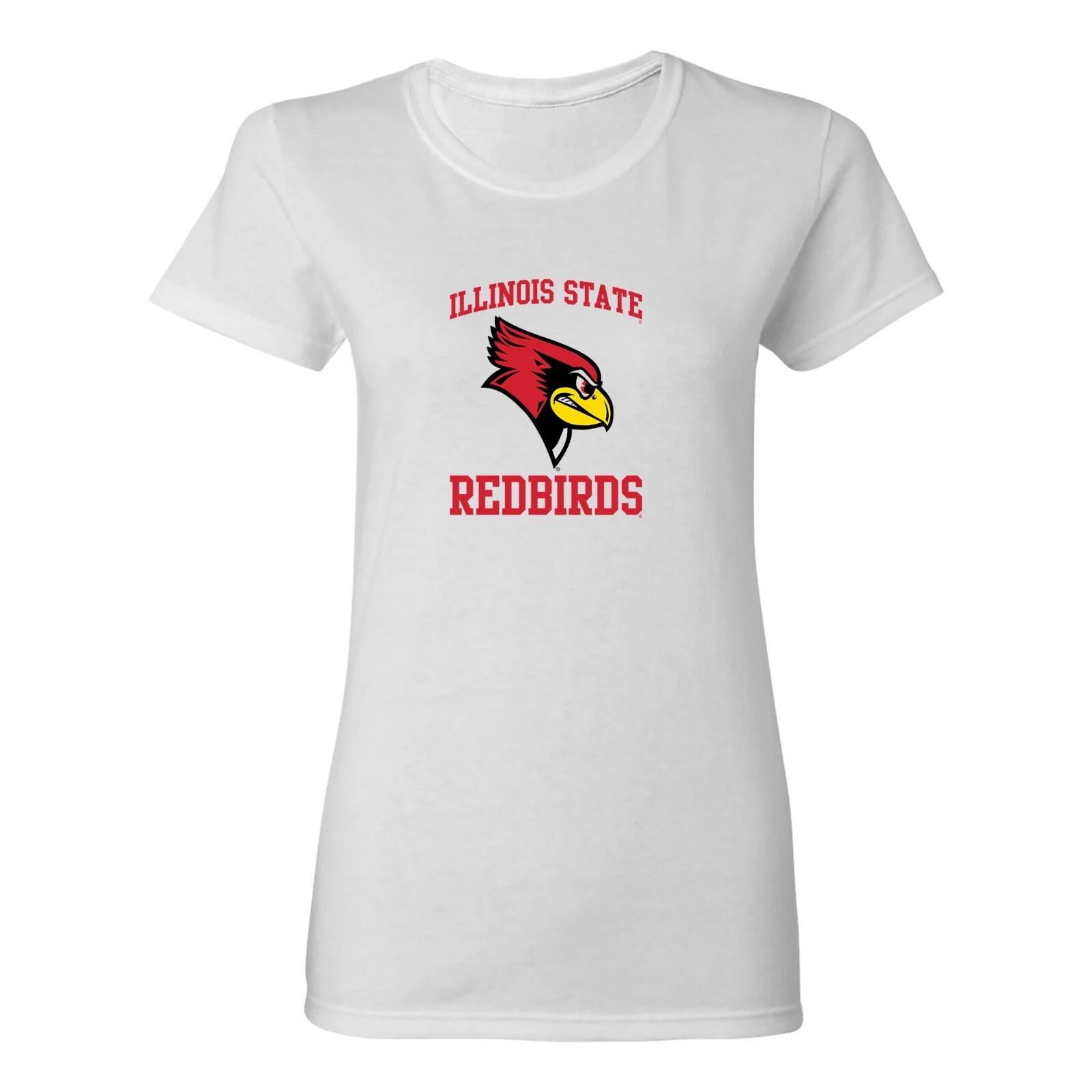 Illinois State Redbirds Arch Logo Women s T-Shirt - White S