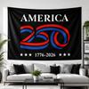 1pc US 250th Anniversary 1776-2026 Semiquincentennial Tapestry Independence Day Patriotic Print Wall Hanging Home Yard Bedroom