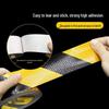 Yellow-Black Lattice Reflective Sticker Roll