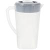 Clear Water Pitcher with Lid Large Capacity Jug for Cold Drinks Iced Tea Juice Beverages Smooth Finish Safe for Home Restaurant