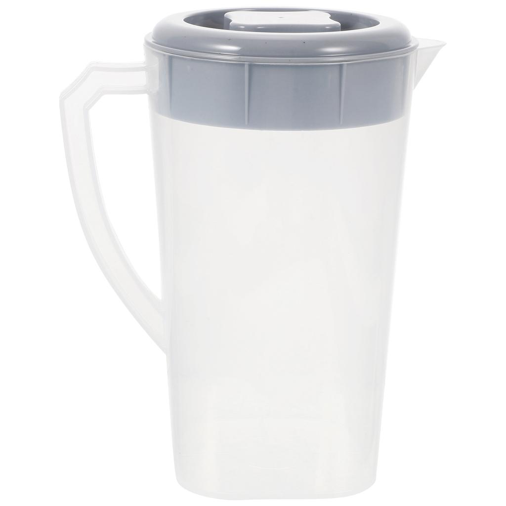 Clear Water Pitcher with Lid Large Capacity Jug for Cold Drinks Iced Tea Juice Beverages Smooth Finish Safe for Home Restaurant