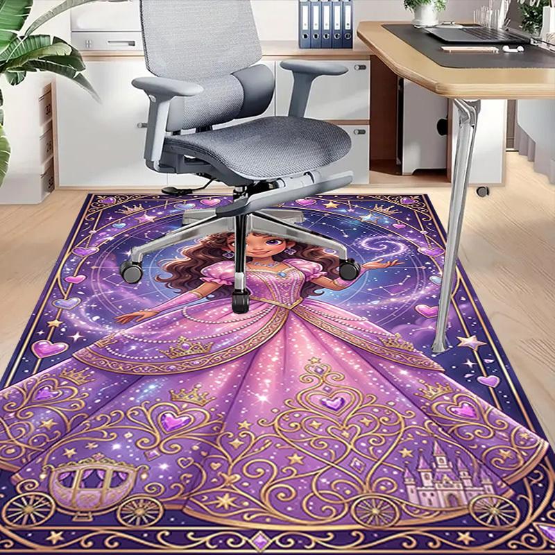 1PC Princess Castle Non-Slip Floor carpet, Office, family, bedroom, Studio - Large Area Rug, Vibrant Colors, Longlasting Material-C0493