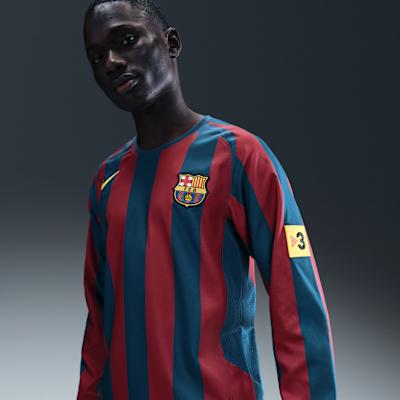 Nike FC Barcelona 2005/06 Reissue Replica Long-Sleeve Jersey Red/Blue XL