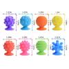 8pcs Textured Sensory Suction Cup Toy For Kids Quiet Tactilely Toy For Stress Relief And Autism Support for Classroom Use