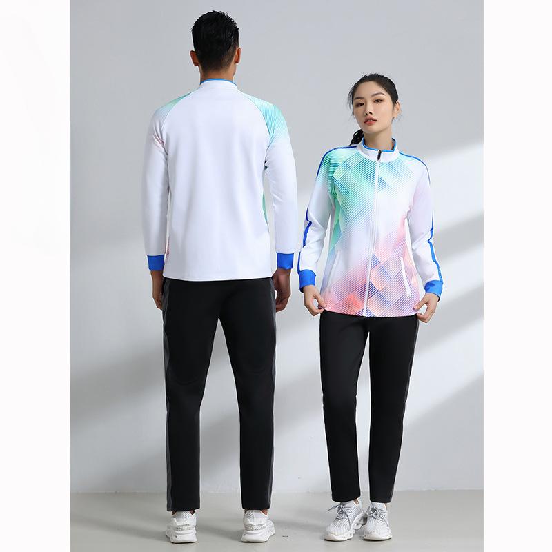 Badminton Tennis Uniforms Athleticwear Jackets Autumn and Winter Mens and Womens Jacket Suits Group Appearance Uniforms Award Uniforms