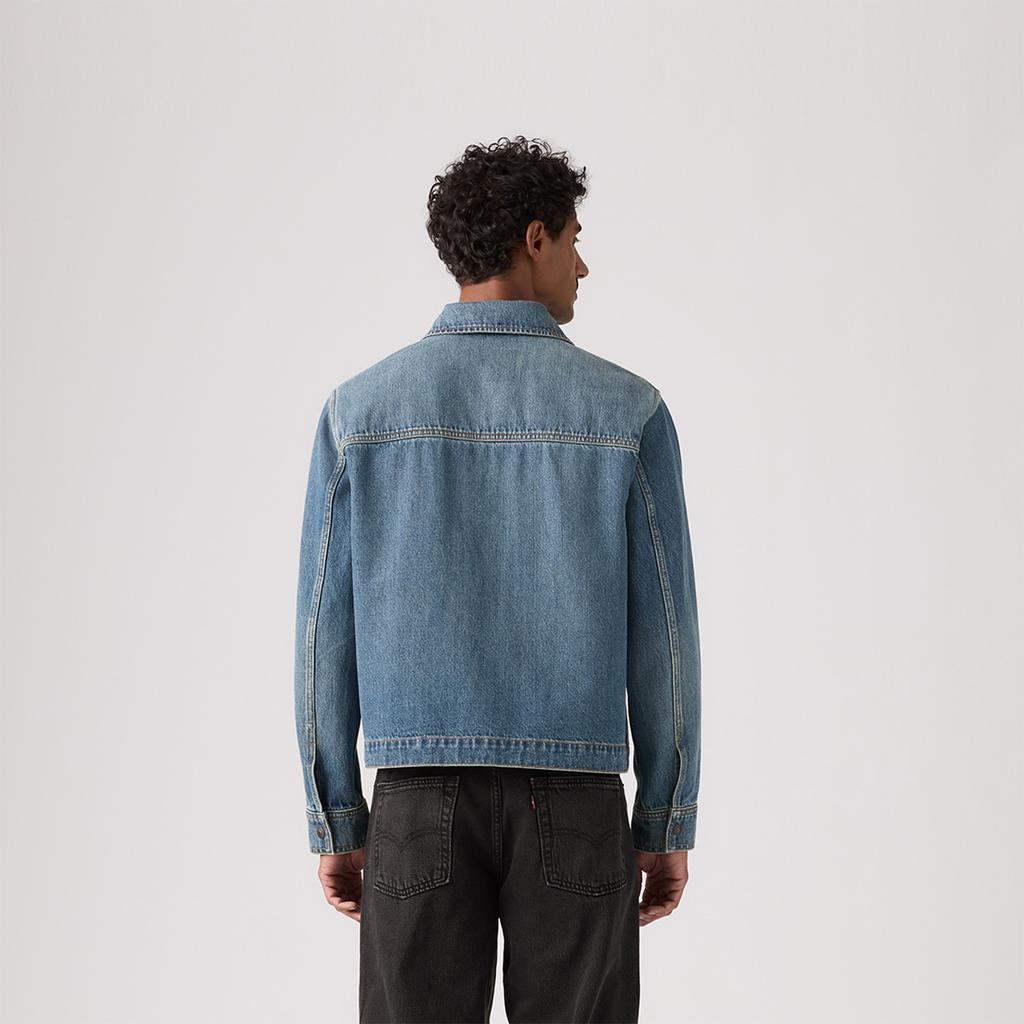 Levis American Vintage Minimalistisch Lässig Pendlerstil Klassisches Design Vielseitig Hochwertige Jeansjacke Unisex Jacken 005BL-0002