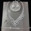 Water Drop Necklace Set Bridal Jewelry Rhinestone Jewelry Four-Piece Set