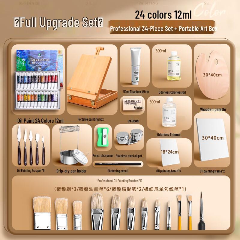 Maries Professional Oil Painting Kit
