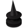 Classic Black Witch Hat Unisex Adult & Kids Wizard Hat for Halloween Cosplay Costume & Masquerade Party Carnival Decoration