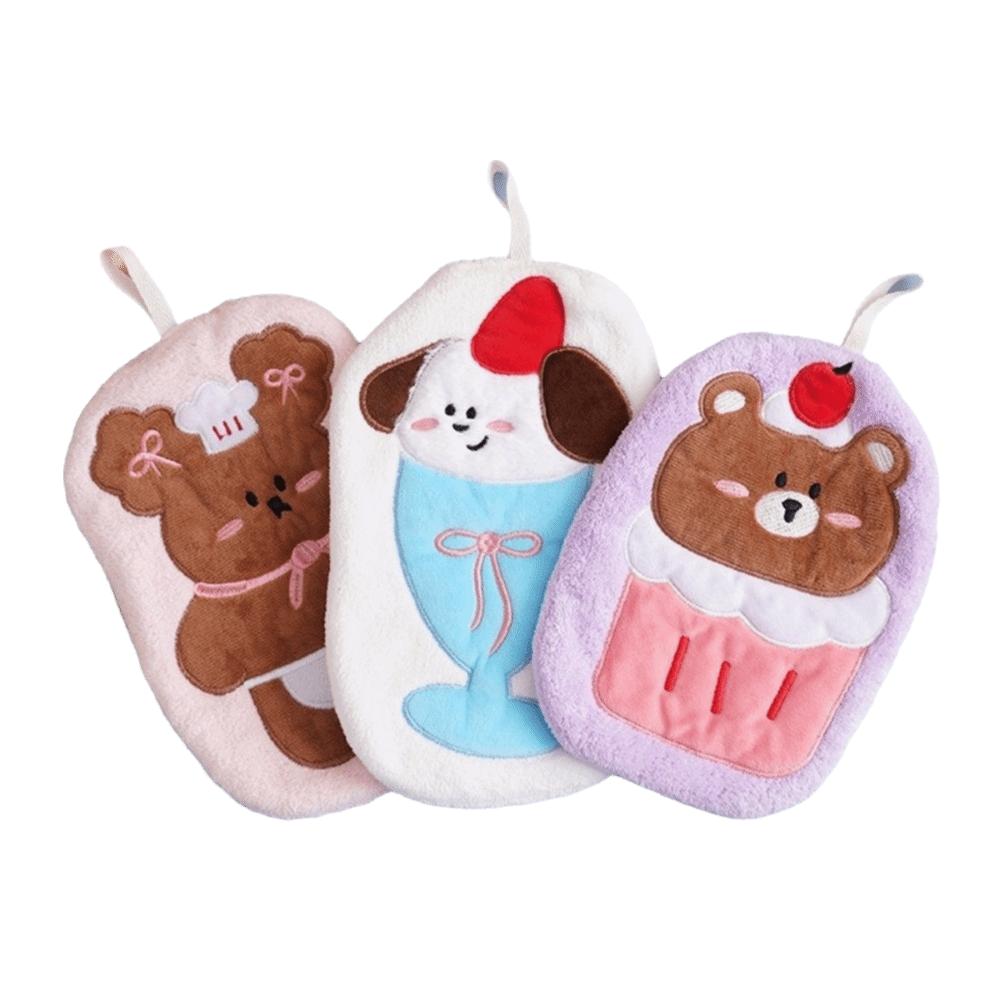 Thickened Toilet Handkerchief Water-absorbing Washcloth Cute Bathroom Kerchief  Household