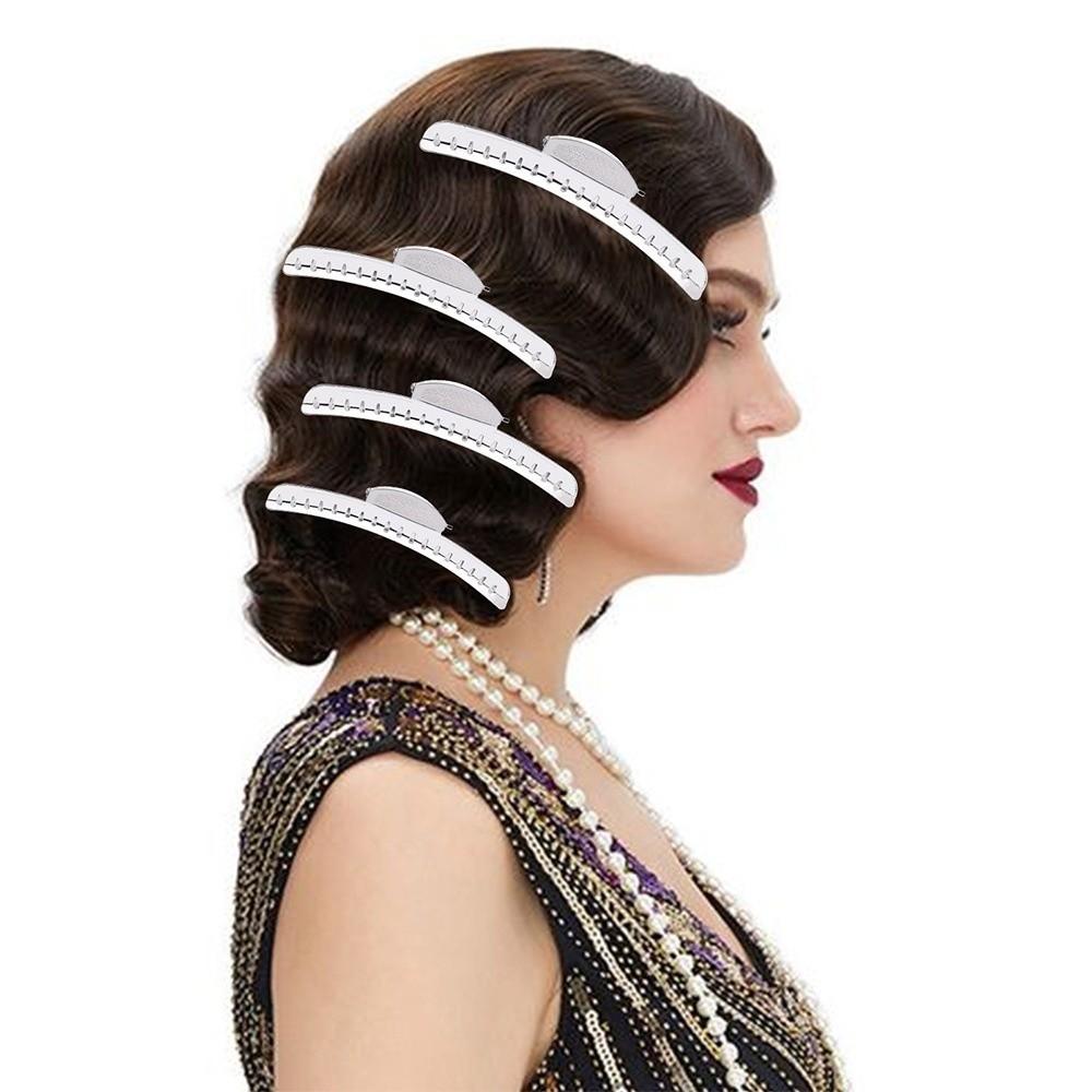 6Pcs Aluminum Alloy Wave Hair Clips Lightweight Hair Fixed Hairclips Salon Use