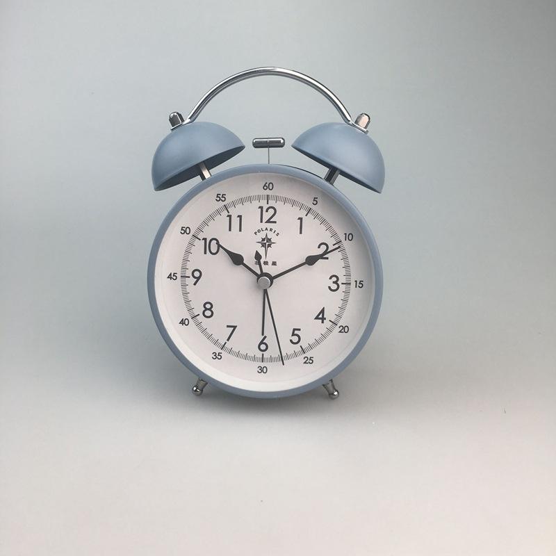 Double Bell Metal Alarm Clock Candy Color Big Ringtone Alarm Clock Double Bell Metal Shell