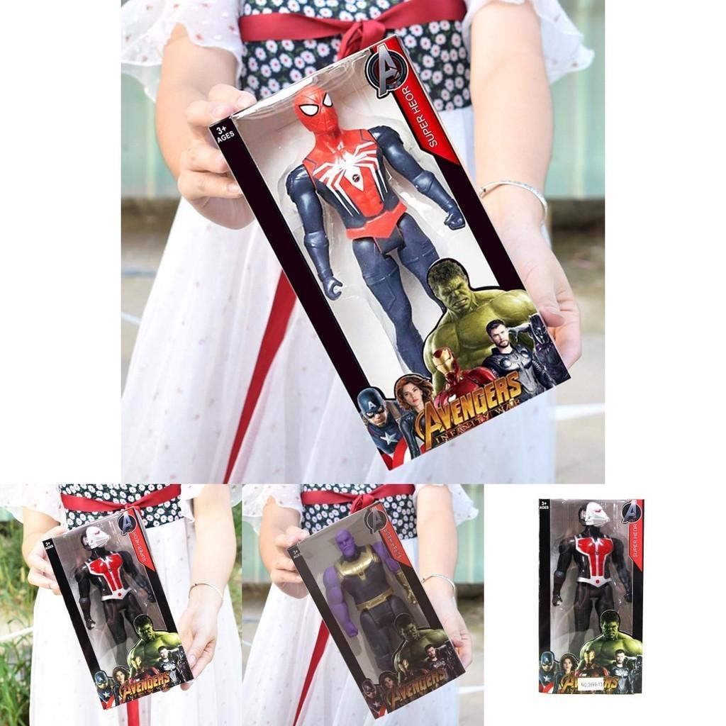 Bunte Superhelden-Actionfiguren mit Spiderman Hulk Iron Man Captain America Perfekt für Kindergeschenke und Sammlerstücke