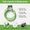 Wall Mounted Garden Hose Hanger Heavy Duty Sprayed Iron Water Pipe Storage Hook for 50ft Hose Patio Garden Use
