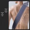 Northeast Exfoliating Bath Scrubber Set: Gray, Long Strip, Double-Sided, Fine Sand Texture - 3 Pieces
