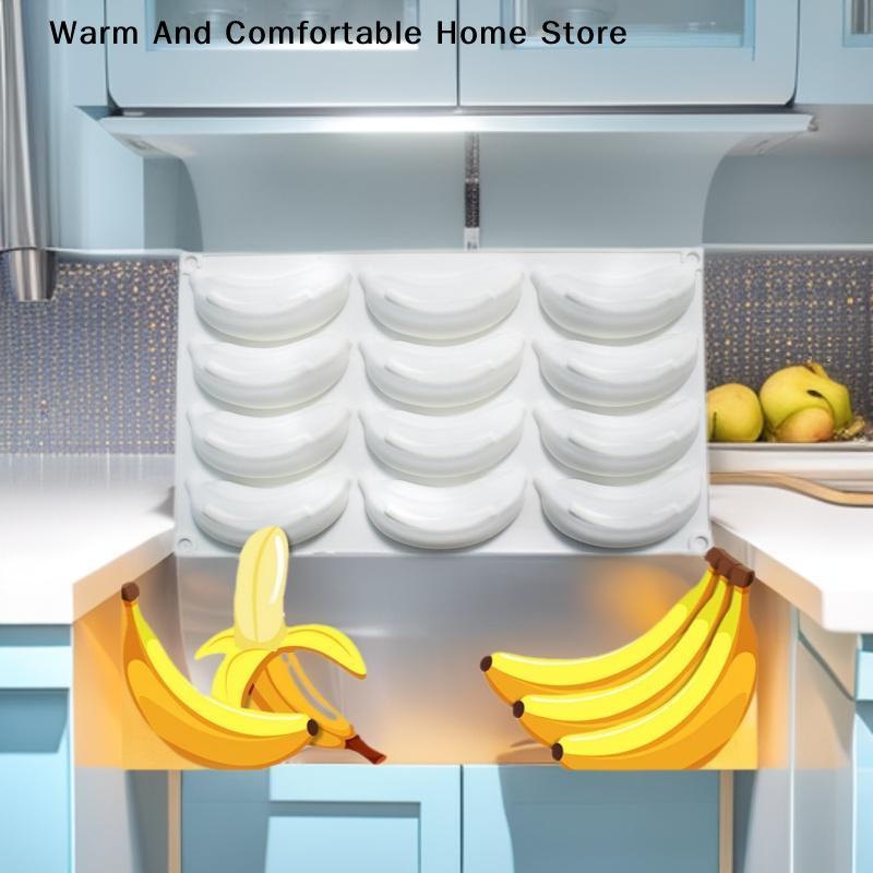 6/12/24 Holes Banana Mango Design Mousse Silicone Mousse Mold 3D Fruit Dessert Chocolate Mold DIY Cake Decorating Tools Bakeware