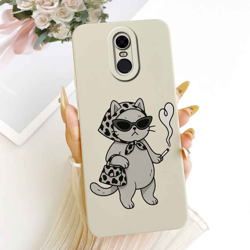 For Xiaomi Redmi 5 Plus (Redmi Note 5) Case Cat Painted Cover Soft Slim Phone Case For Xiaomi Redmi5 Plus 5Plus Note5 Shell