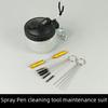 Airbrush Spray Gun Cleaning Kit: Includes Small Brush, Rinse Gun, Nozzle, and Four Ventilation Accessories for Auto Repair.
