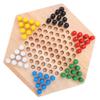 Dama Cinese in Legno Colorato Gioco da Tavolo Dama Cinese per Adulti Bambini Famiglia