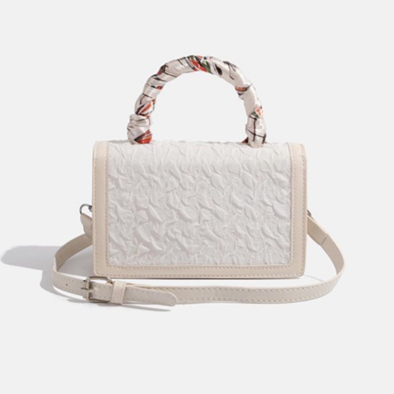 IELGY Small Square Bag Niche Design High-End Bow Crossbody Bag