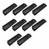 10pieces Clipboard Set 10 Metal Stationery, 10pack/lot Handle Mountable Stationery School Essential Holder Clips With
