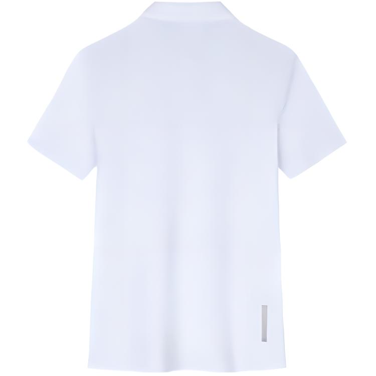 Anta Champion Series Lightweight Breathable Short Sleeve Polo Shirt Women tops Pure-White 162430109-1