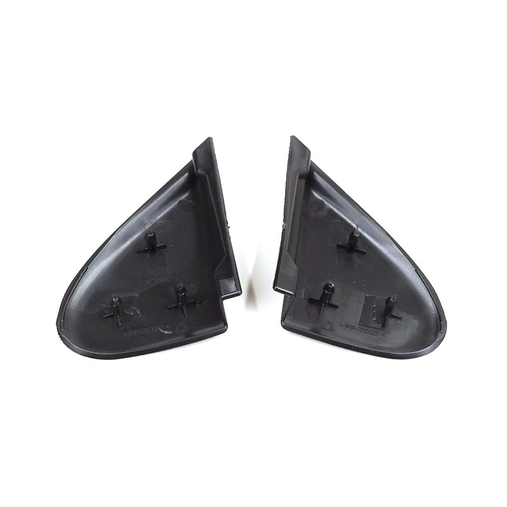 RIGHT and LEFT Side View Wing Exterior Mirror Triangle Fender Corner Trim Plastic Cover Set for Renault Megane MK3 Fluence 638750012R 638740012R