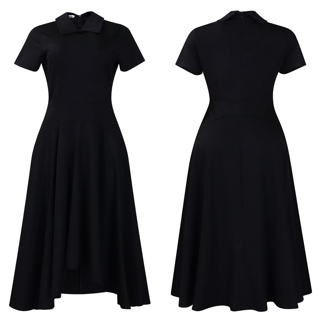 Summer Fashion Temperament High Waist Banquet Swing Dress Elegant Party Dress